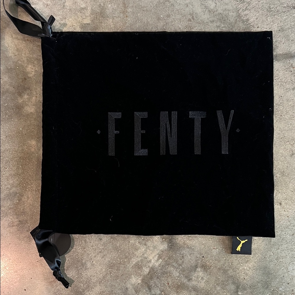 Authentic FENTY x Puma Velvet Drawstring Garment Bag in Black